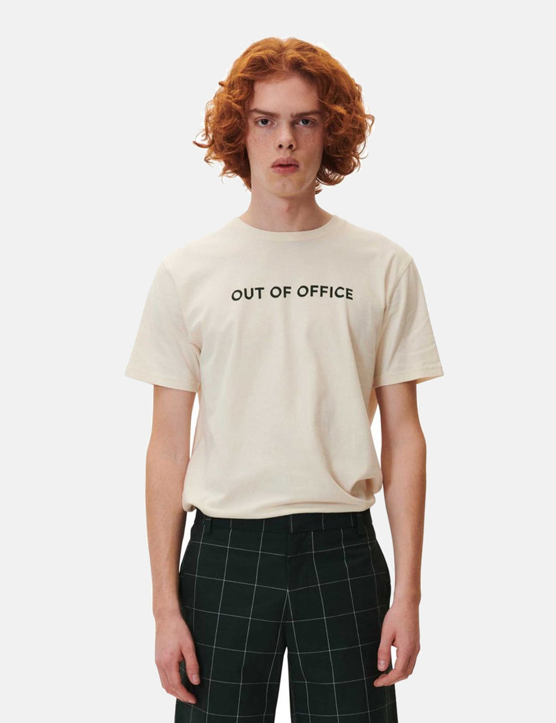 Wood Wood Out of Office T-Shirt - Off White