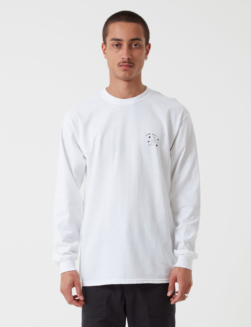 Stan Ray Moon Child Long Sleeve T-Shirt - White