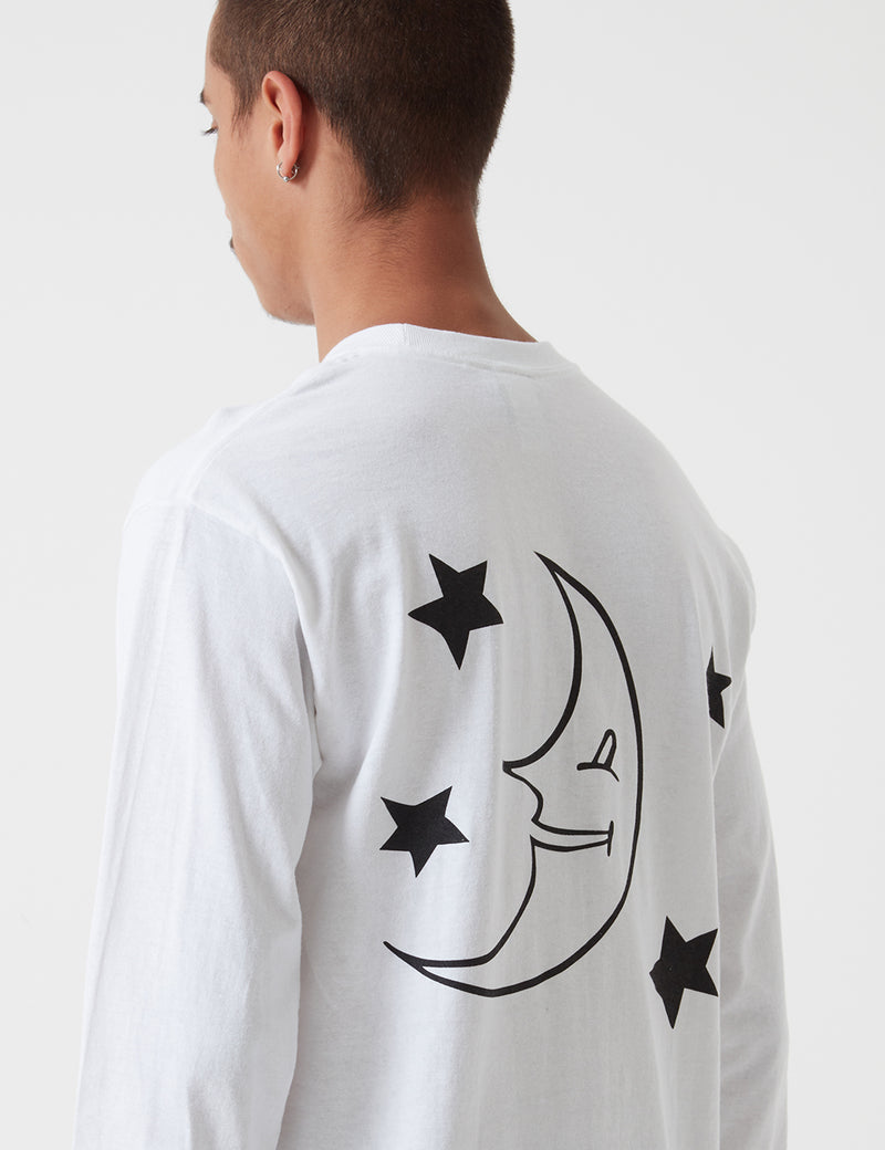 Stan Ray Moon Child Long Sleeve T-Shirt - White