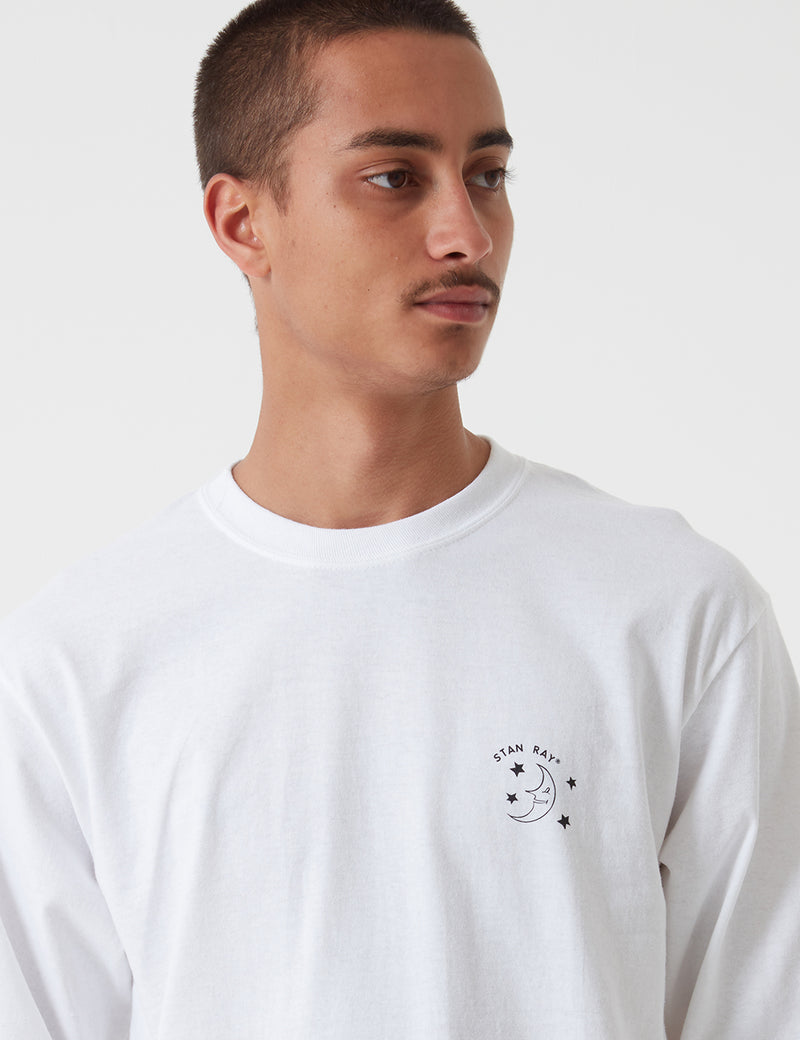 Stan Ray Moon Child Long Sleeve T-Shirt - White