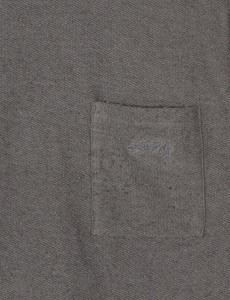 Stussy Chunky Slub Crew Sweatshirt - Black
