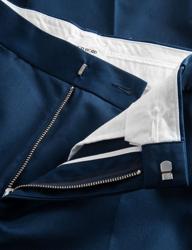 Wood Wood Tristan Trousers - Navy Blue