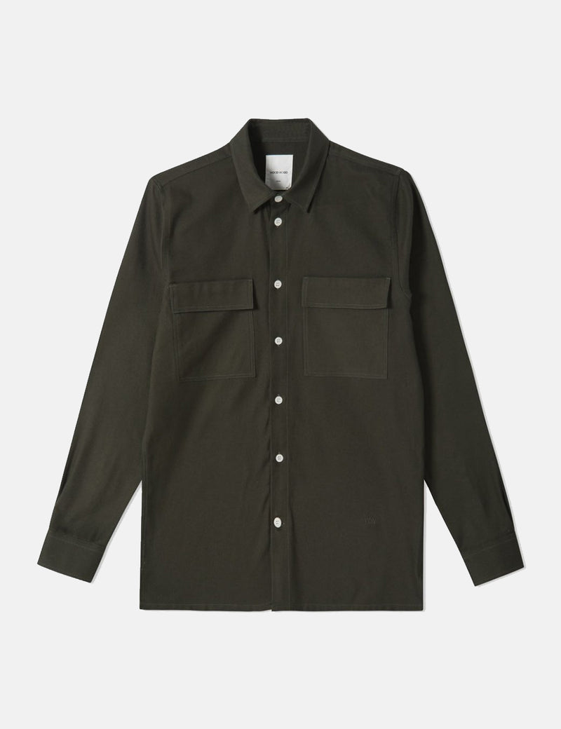 Wood Wood Andrew Shirt - Dark Green