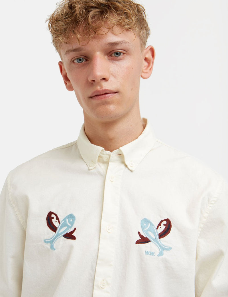 Wood Wood Timothy Shirt - Off-White