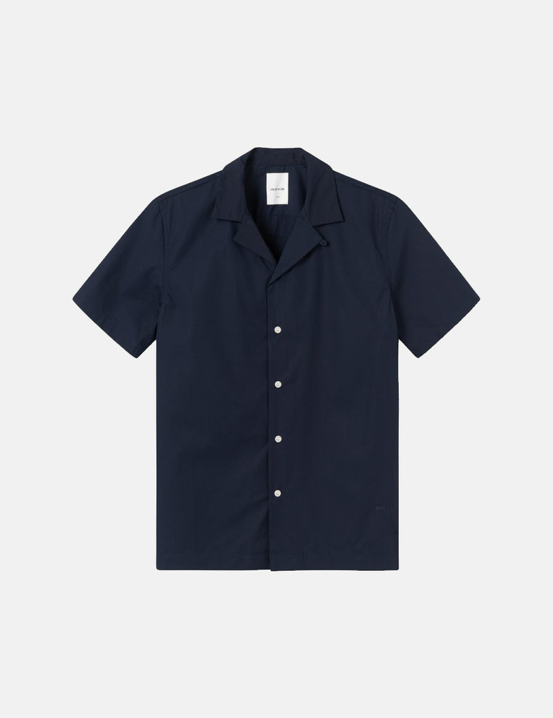 Wood Wood Brandon Shirt - Navy Blue