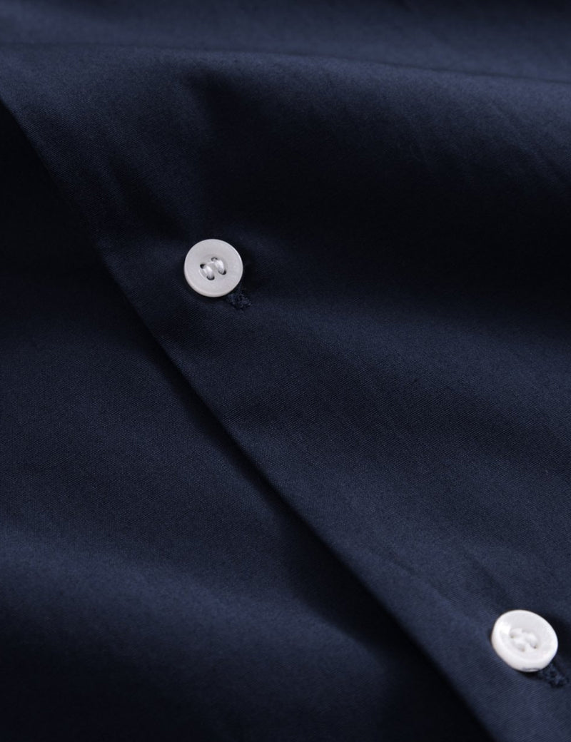 Wood Wood Brandon Shirt - Navy Blue
