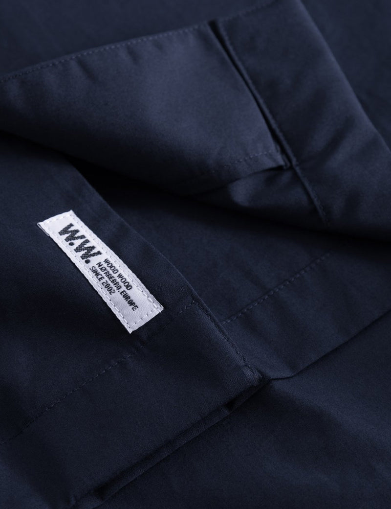 Wood Wood Brandon Shirt - Navy Blue