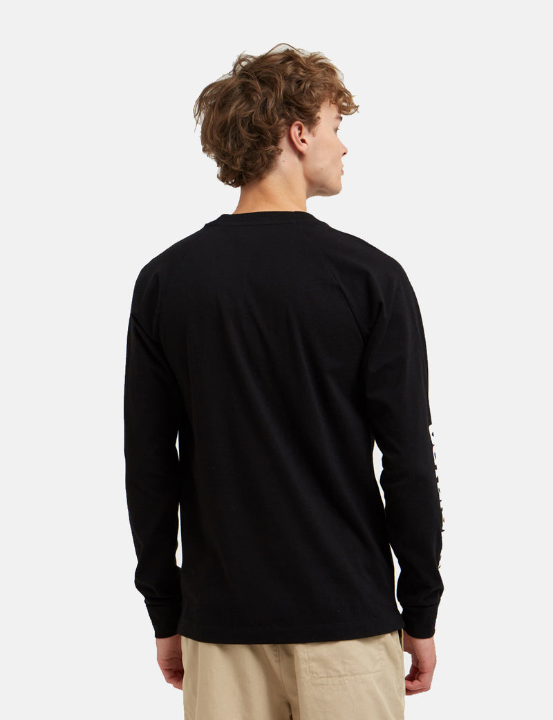 Wood Wood Han Long Sleeve T-Shirt - Black