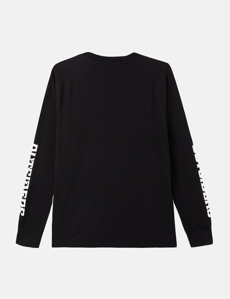 Wood Wood Han Long Sleeve T-Shirt - Black