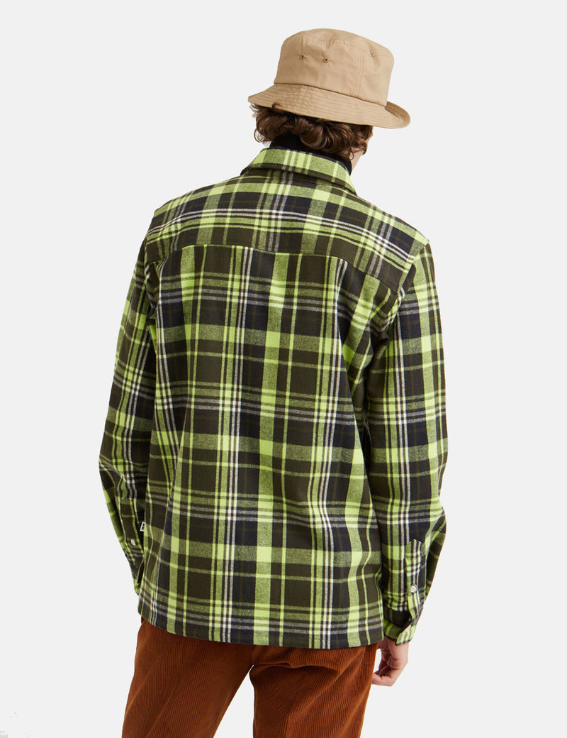 Wood Wood Franco Flannel Shirt - Green Check