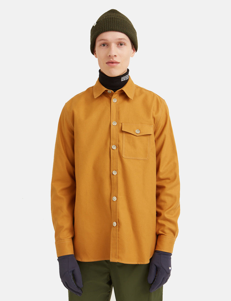 Wood Wood Aske 셔츠-Mustard
