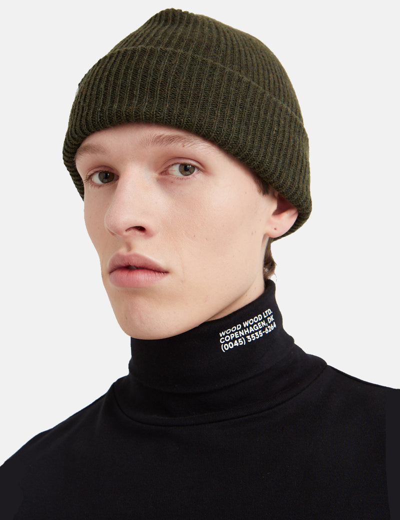 Wood Wood Austin Turtleneck - Black
