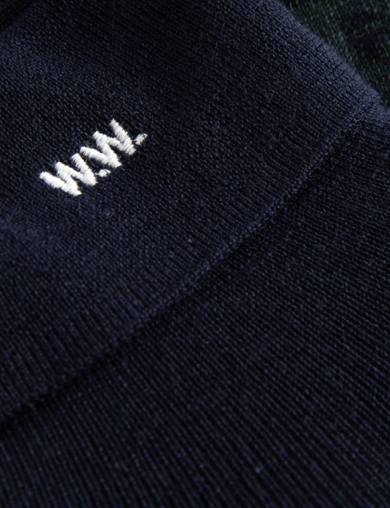 Wood Wood Jacques Knit Turtleneck - Navy Jacquard
