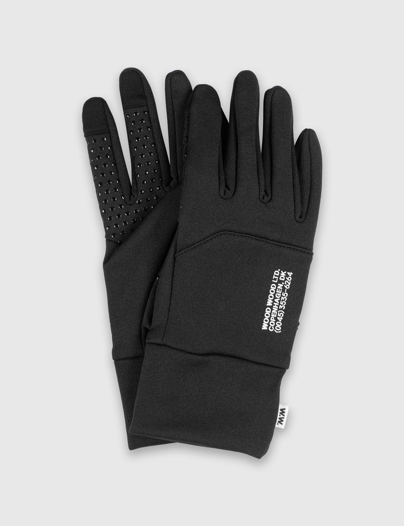 Wood Wood Holger Gloves - Black