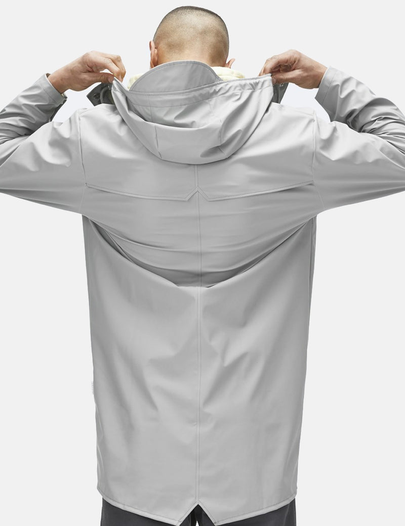 Rains Long Jacket - Stone