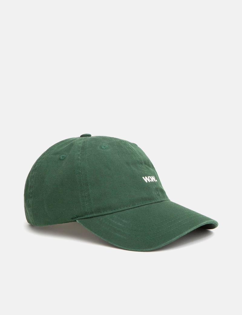 Wood Wood Low Profile Twill 6-Panel Cap - Midori Green