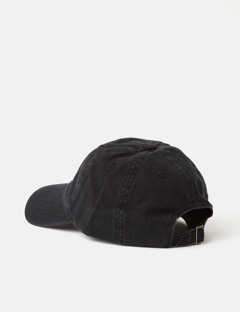 Wood Wood Twill 6-Panel-Kappe mit niedrigem Profil - Schwarz