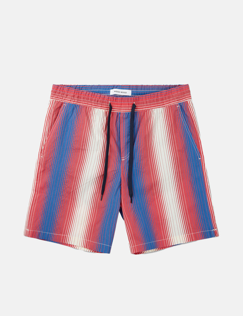 Short de Bain Wood Wood Roy Gradient Stripe - Bleu Vif