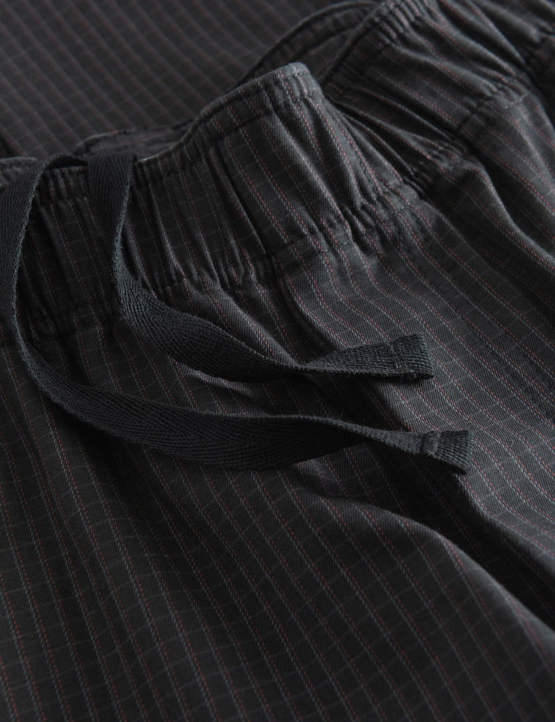 Wood Wood Stanley Crispy Check Trousers (Regular) - Black