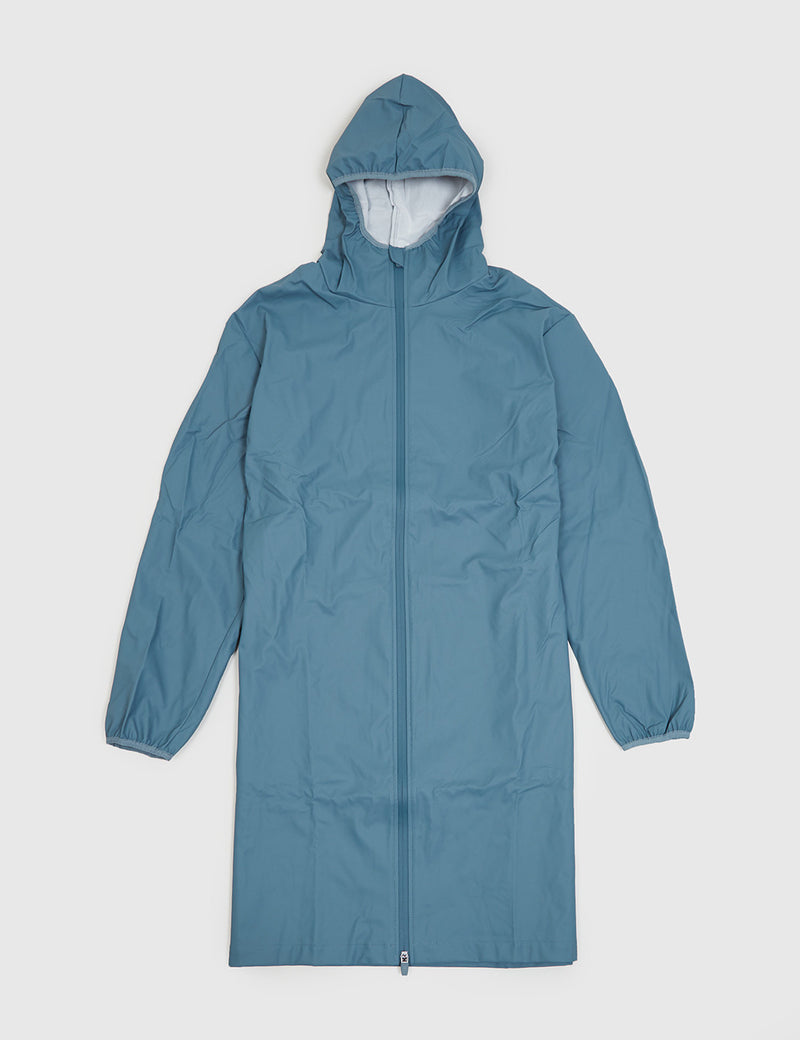 Rains Base Long Jacket - Pacific Blue