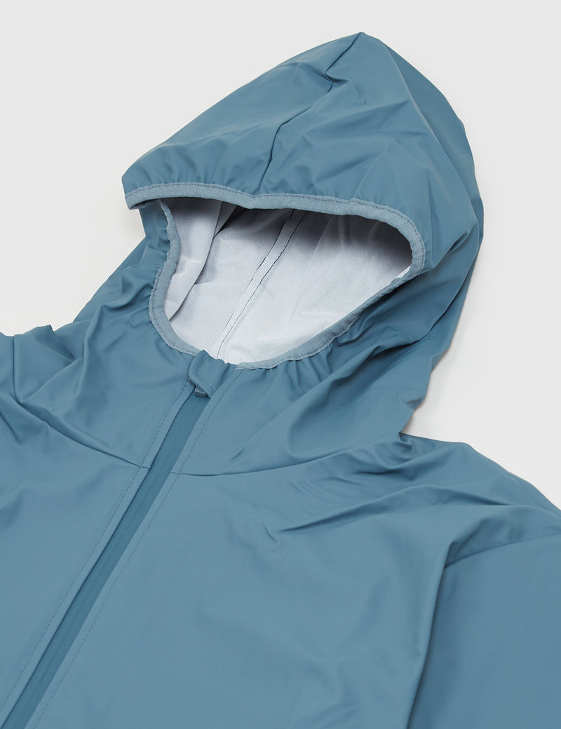 Rains Base Long Jacket - Pacific Blue