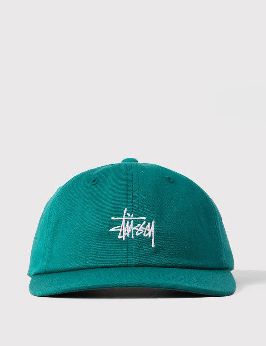 Stussy Basic Logo Twill Cap - Dark Teal
