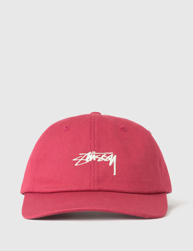 Stussy Smooth Stock Low Cap - Red