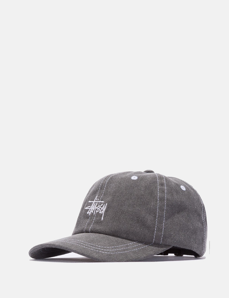 Stussy Washed Stock Low Cap - Black