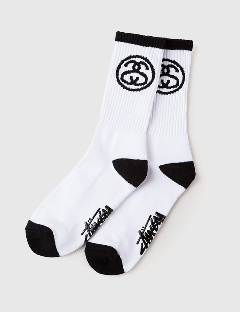 Stussy SS-Link Premium Socks - White