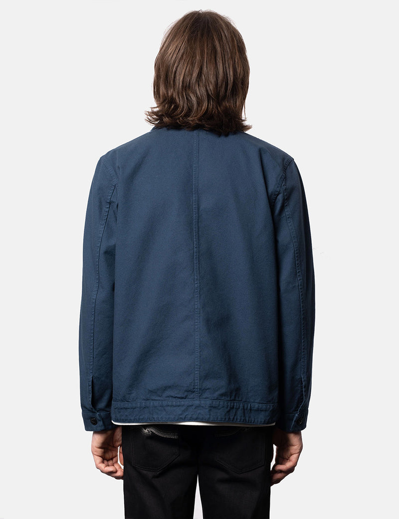 Nudie Jeans Colin Canvas Overshirt - Indigoblau