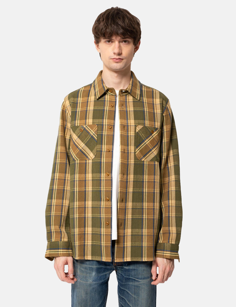 Chemise Nudie Sven - Multi carreaux robustes