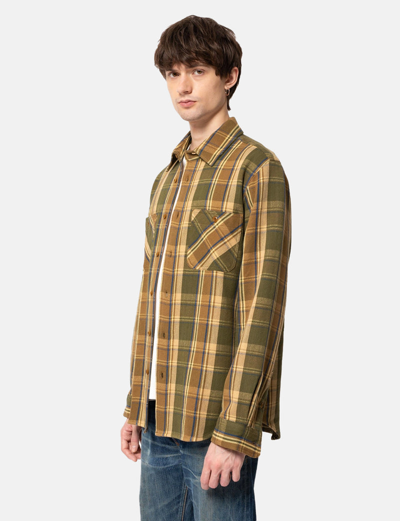 Chemise Nudie Sven - Multi carreaux robustes