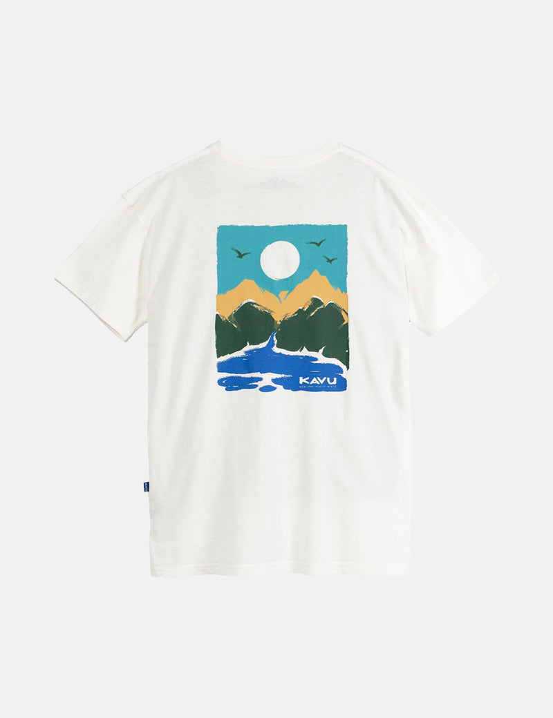 Kavu Brushstroke 티셔츠 - 내츄럴
