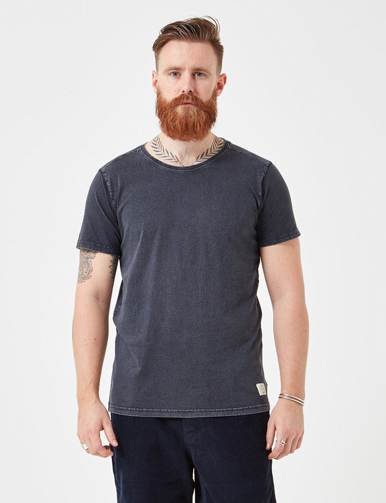 Suit Bart T-Shirt - Gewaschenes Marineblau