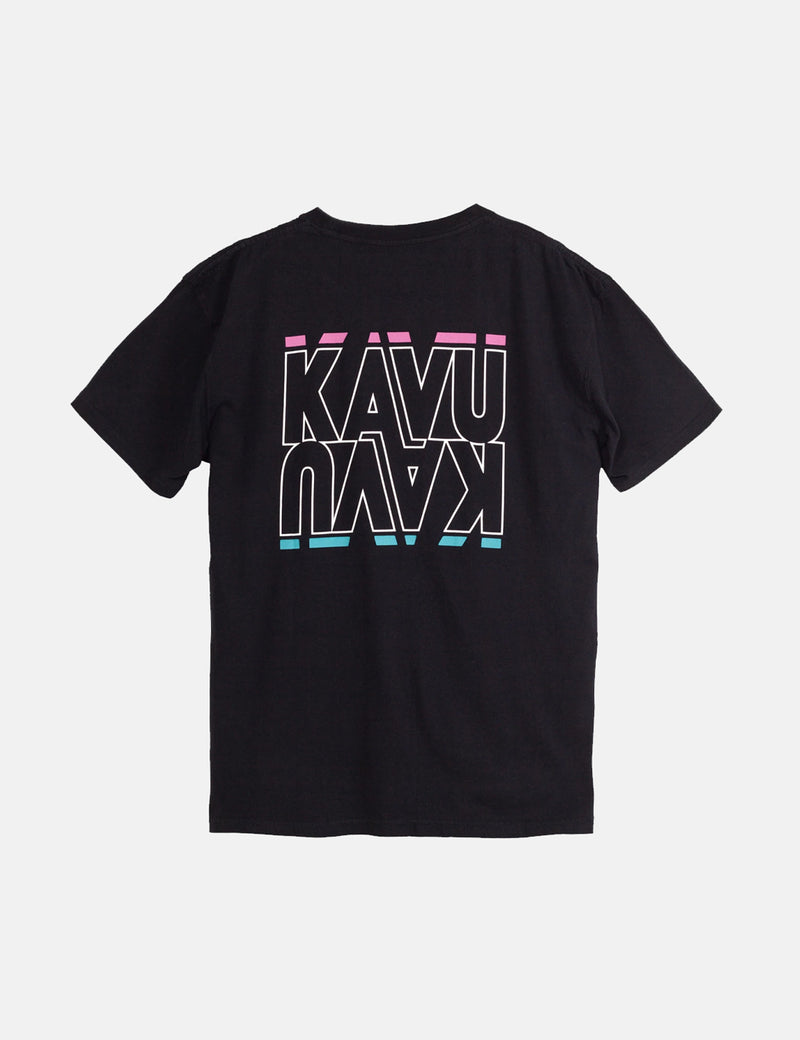 Kavu 리플렉션 티셔츠 - 블랙