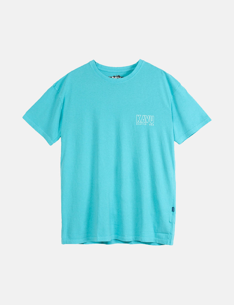Kavu 리플렉션 티셔츠 - 씨폼 블루