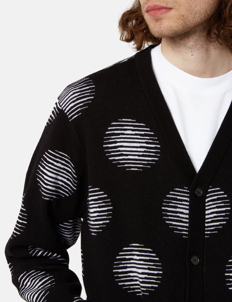 OBEY Oval Cardigan - Black Multi