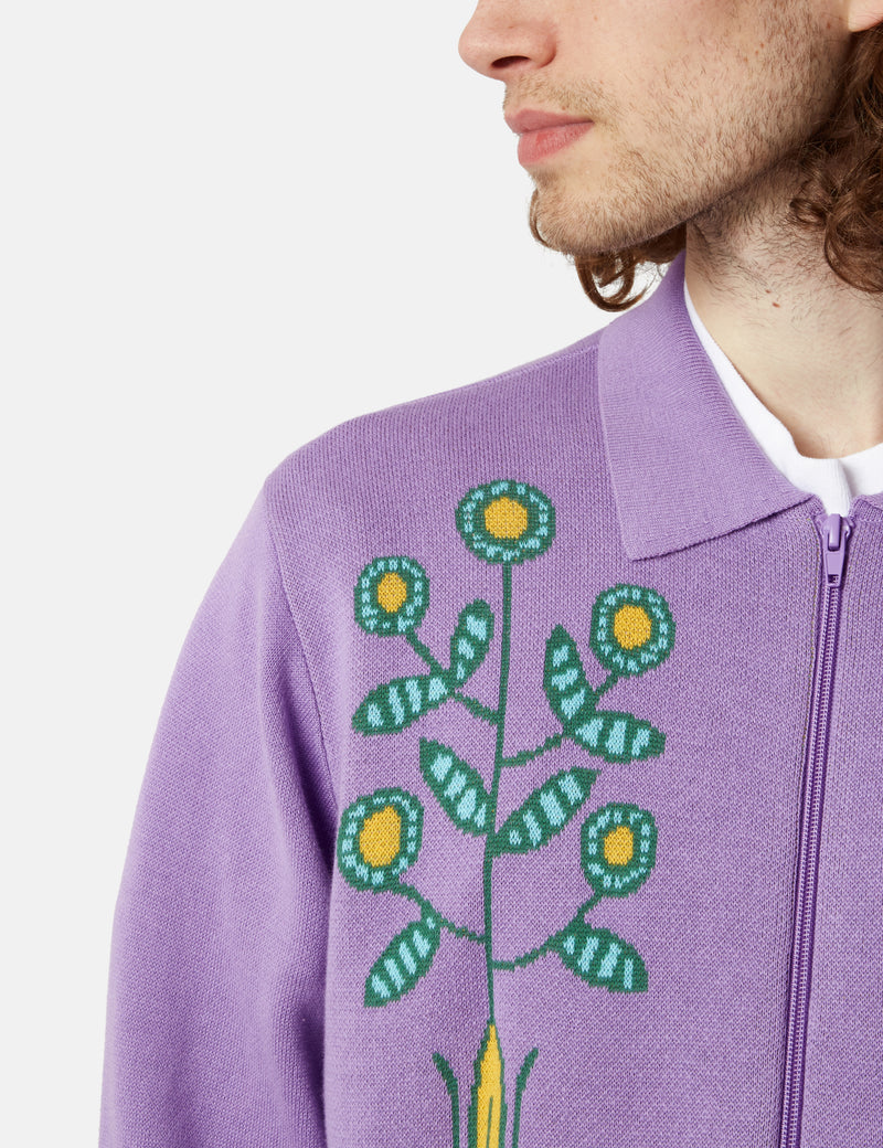 OBEY Totem Cardigan - Purple Flower