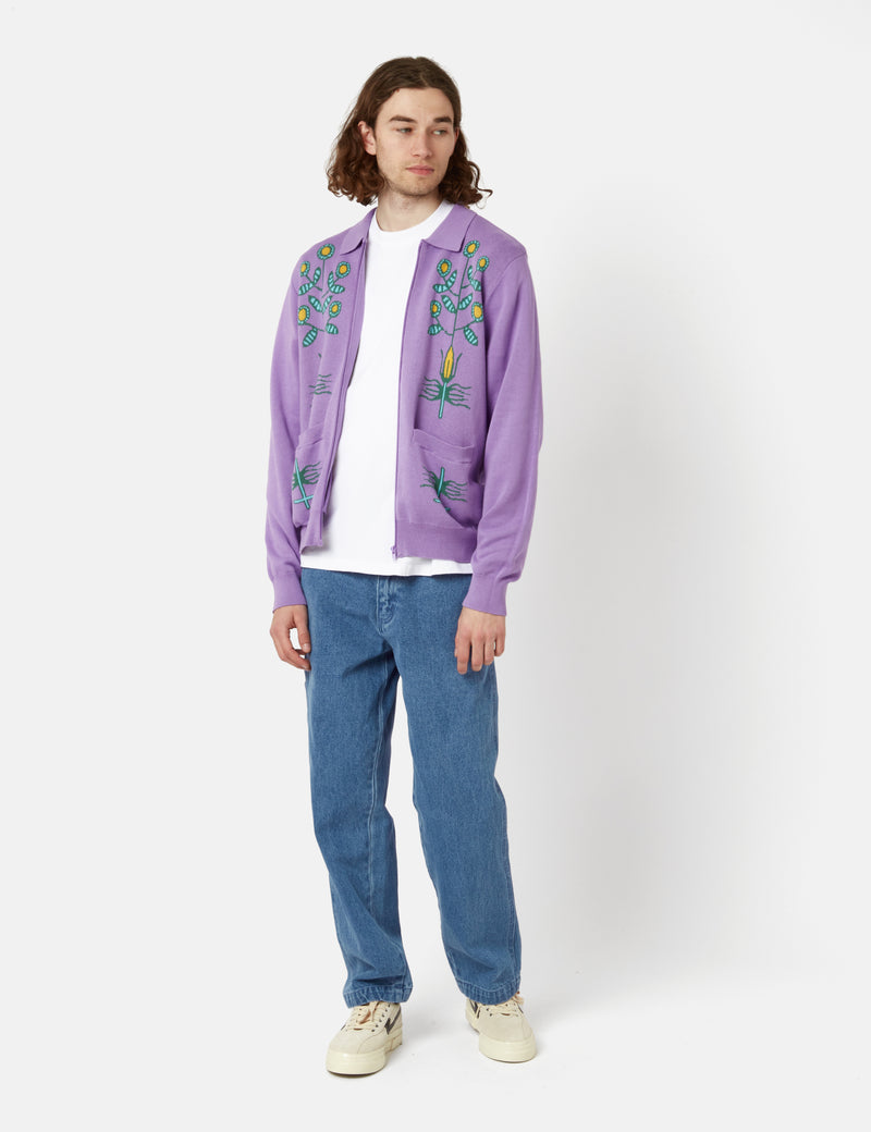 OBEY Totem Cardigan - Purple Flower I Urban Excess. – URBAN EXCESS USA