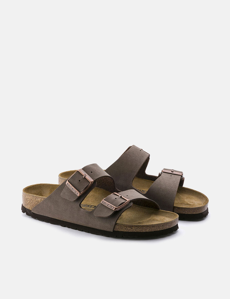 Birkenstock Arizona (Birko-Flor Nubuck) - Marron Moka