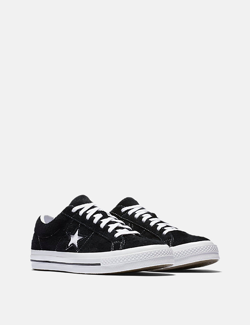 Converse One Star Ox Low Suede (158369C) - Black/White