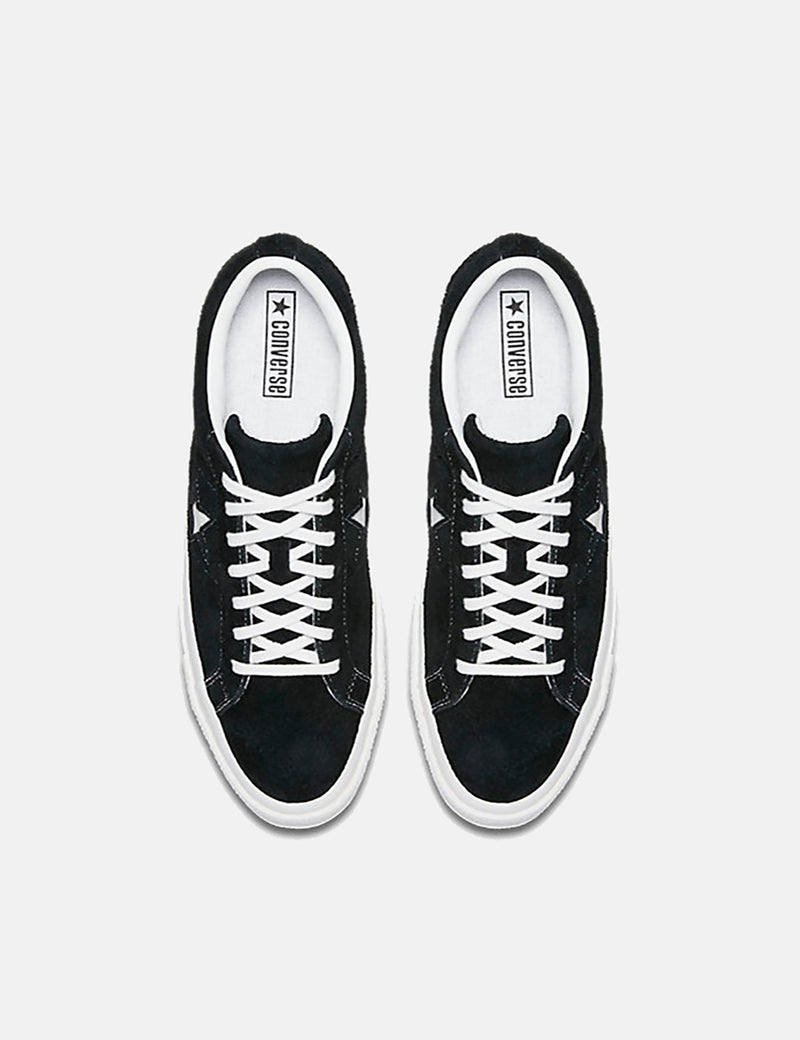 Converse One Star Ox Low Suede (158369C) - Black/White