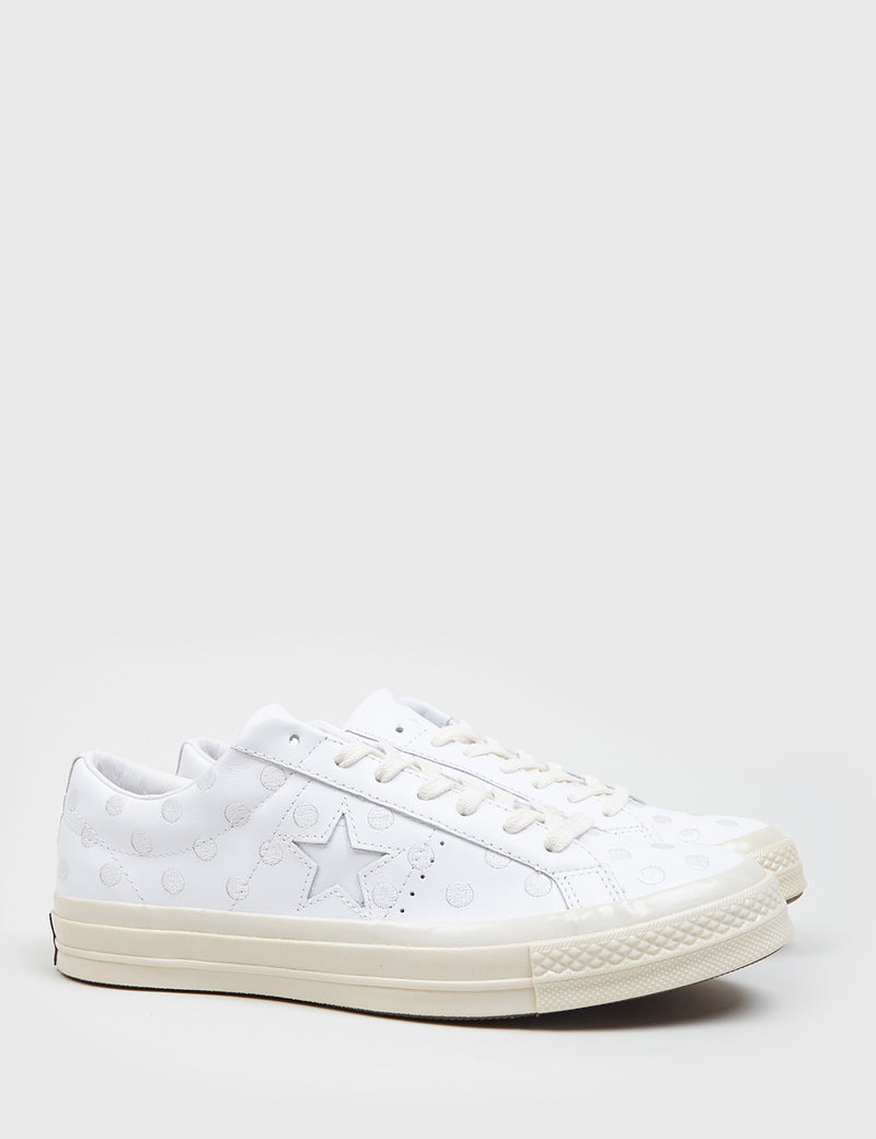 Converse Leather One Star '74 (Polkadot Leather) - White