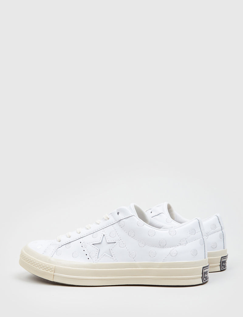 Converse Leather One Star '74 (Polkadot Leather) - White