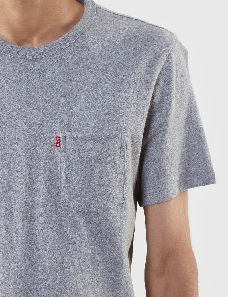 Levis Sunset Pocket T-Shirt - Grey Heather