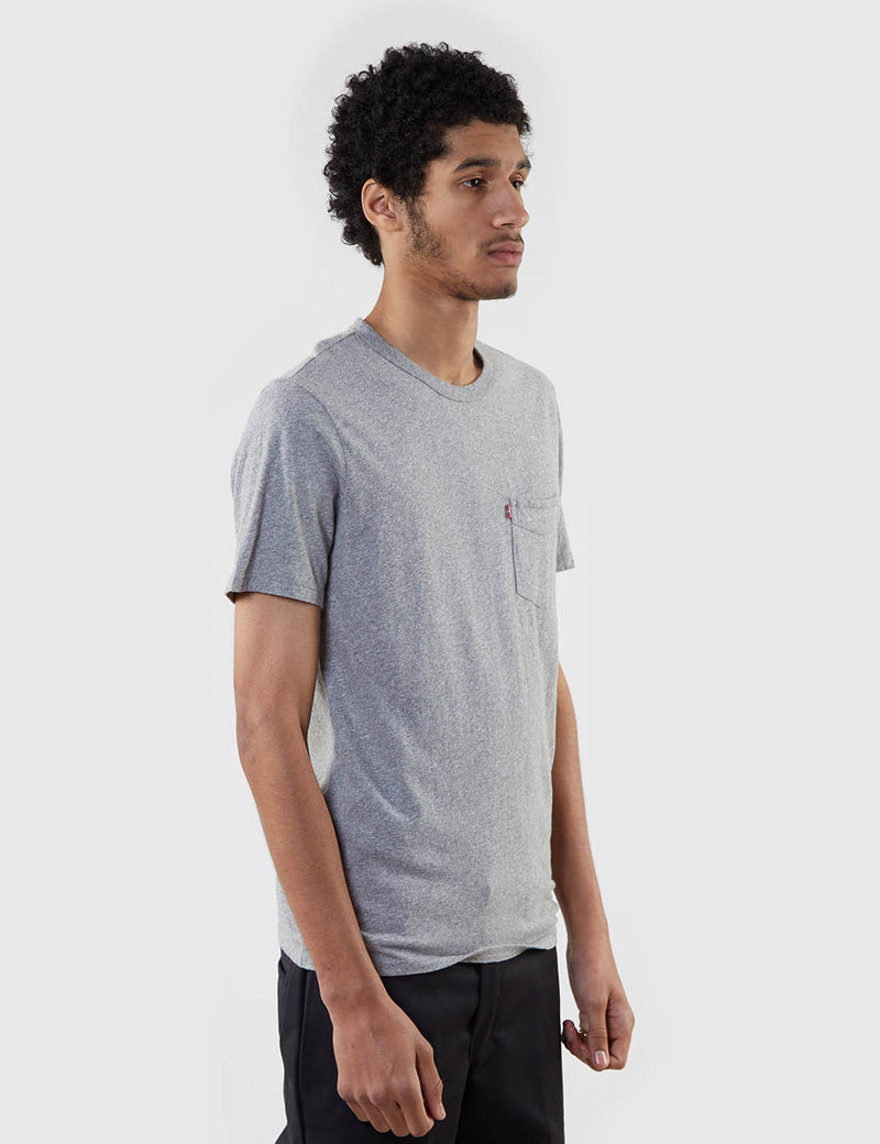 Levis Sunset Pocket T-Shirt - Grey Heather