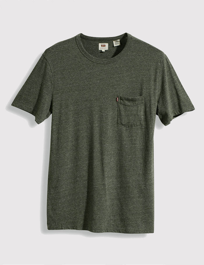 Levis Sunset Pocket T-Shirt - Olive Night