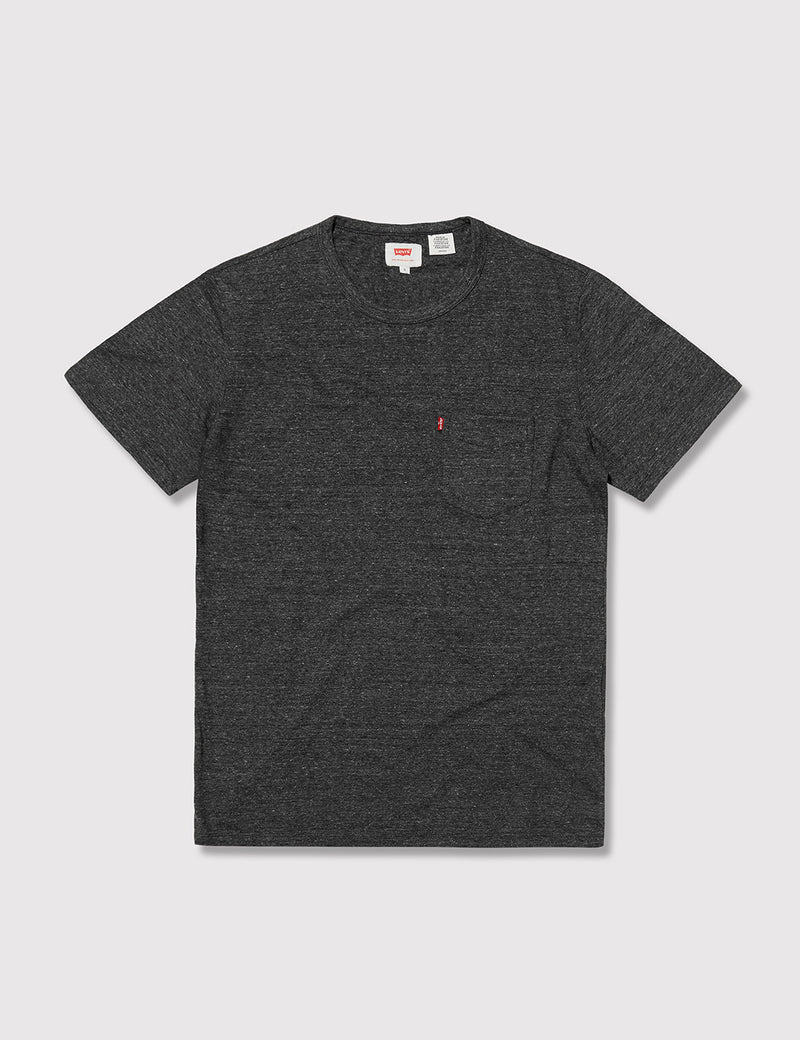T-Shirt à Poche Levis Sunset (Mélange) - Ebony