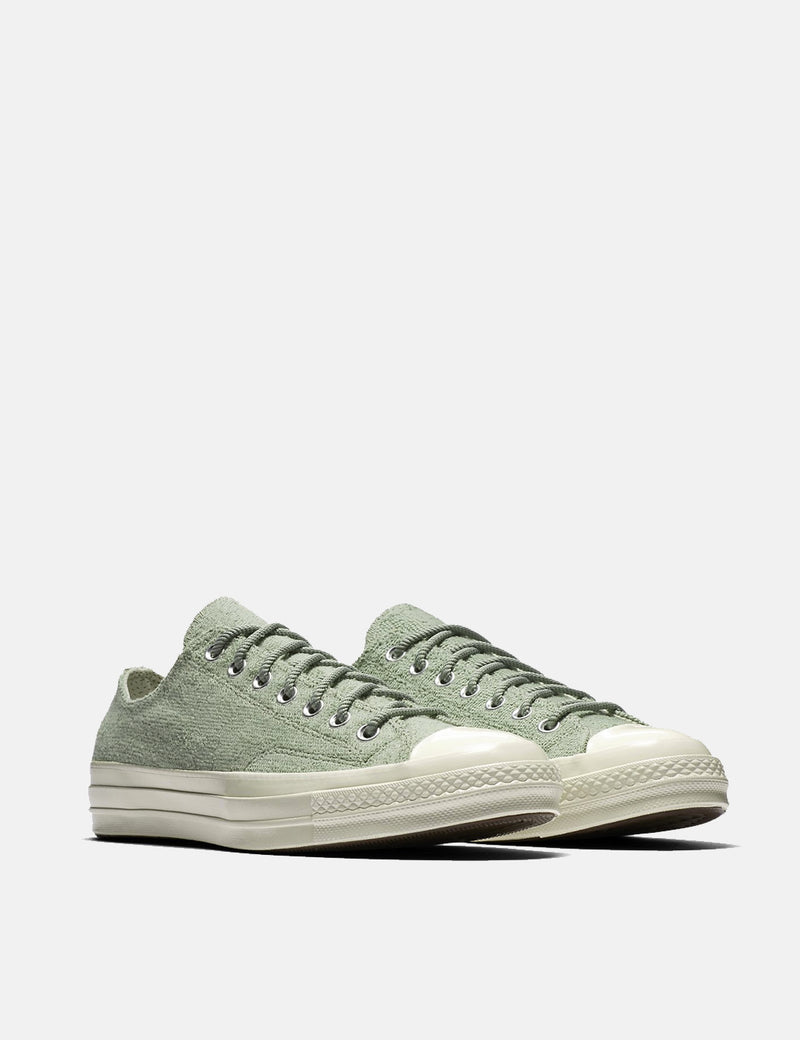 Converse CTAS 70er Chuck Taylor Low Reverse-Französisch Terry - Feld Surplus Sage