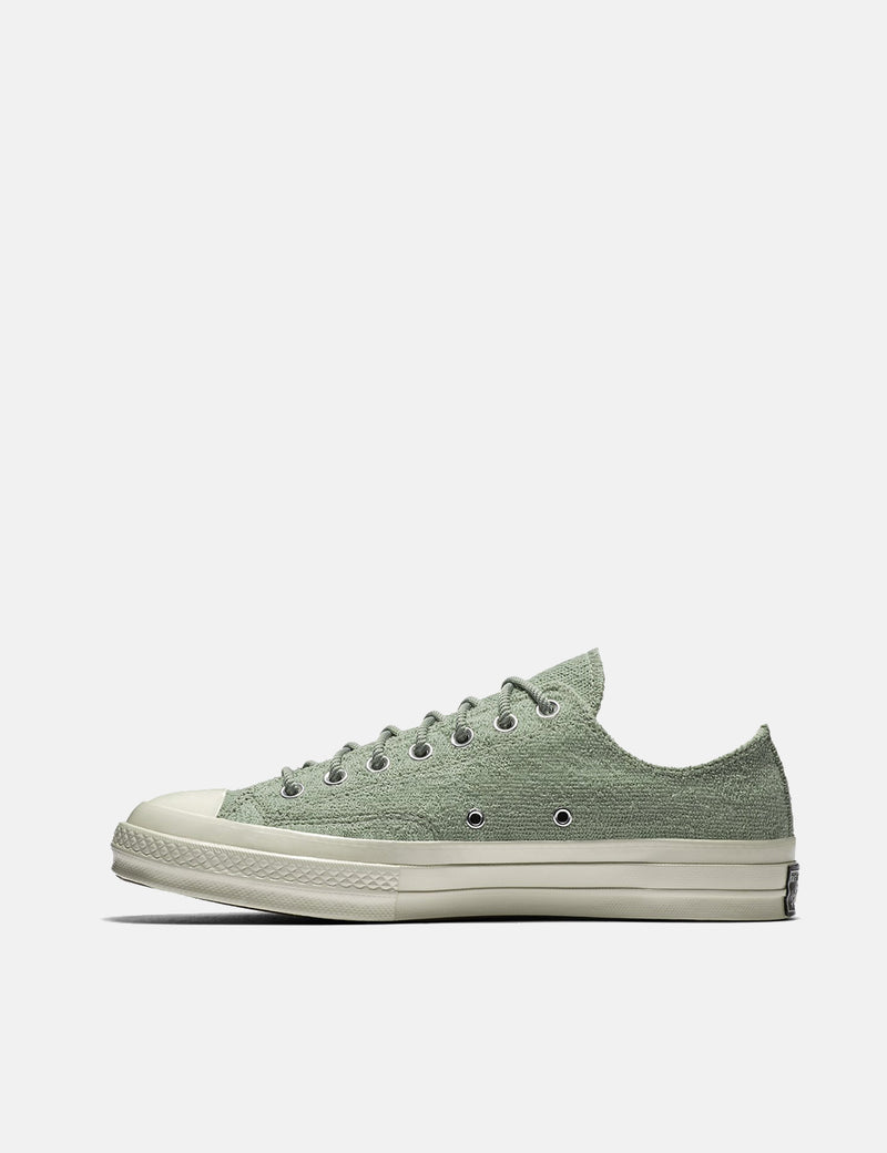 Converse CTAS 70er Chuck Taylor Low Reverse-Französisch Terry - Feld Surplus Sage